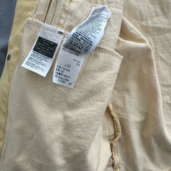 Levi's Men's Light Yellow Denim Jacket Brand New sz Large - Picture 6 of 8